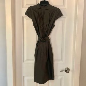 Beautiful Hugo Boss Wool/Silk Dress l Lined l Gray Silk